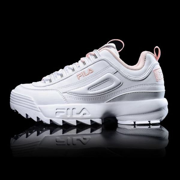 Fila Disruptor 2 Men's Heritage Shoes - White/Pink,NZ 843-95473